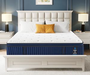 NEW Gel Memory Foam Hybrid Queen Mattress 14” Inch, 7 Premium Layers Queen Mattress !