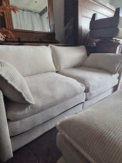 3pcs sofa loveseat and ottoman oversized