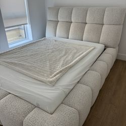Boucle Queen Bedframe