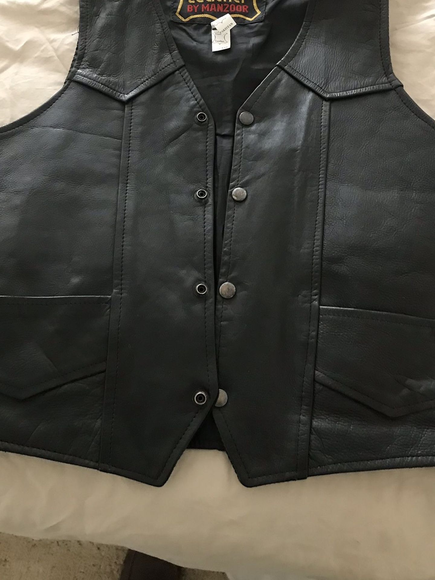 Leather vest