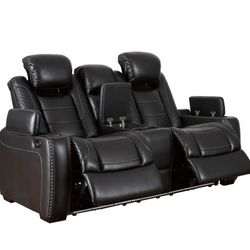 Party Time Power Reclining Loveseat with Console

