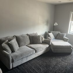 Sofa, Chair And Ottoman 