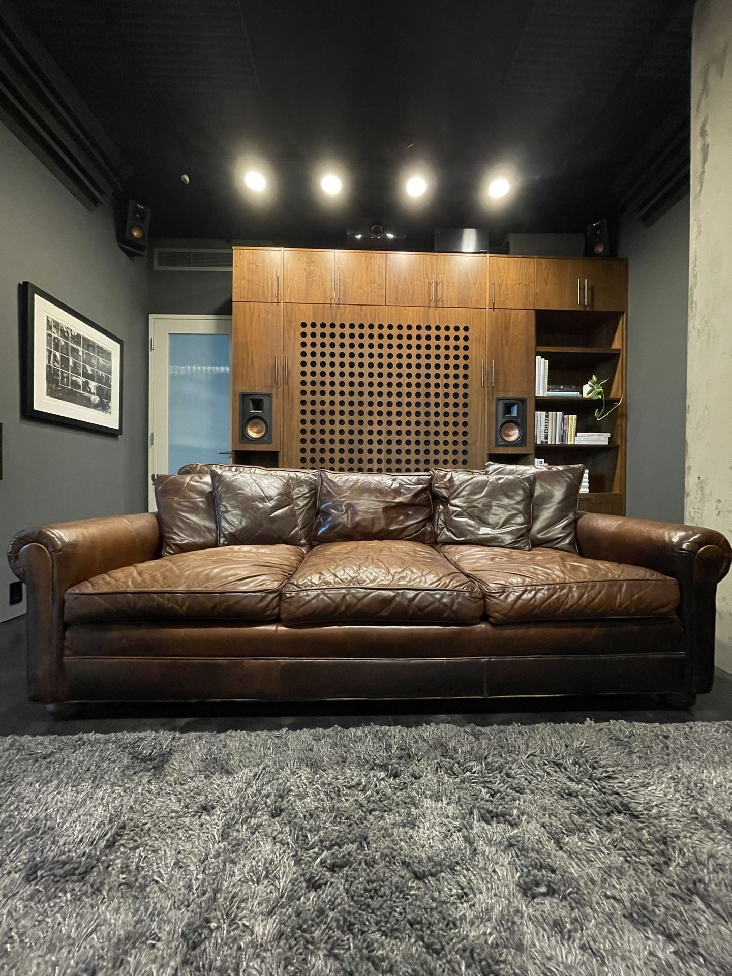 Mitchell Gold for Restoration Hardware Leather Sofa
