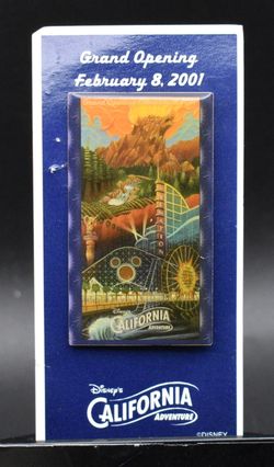 Disney DLR California Adventure Grand Opening February 8 2001 Grizzly Pin (C9)