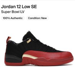 Jordan 12 Retro Low Super Bowl Size 8