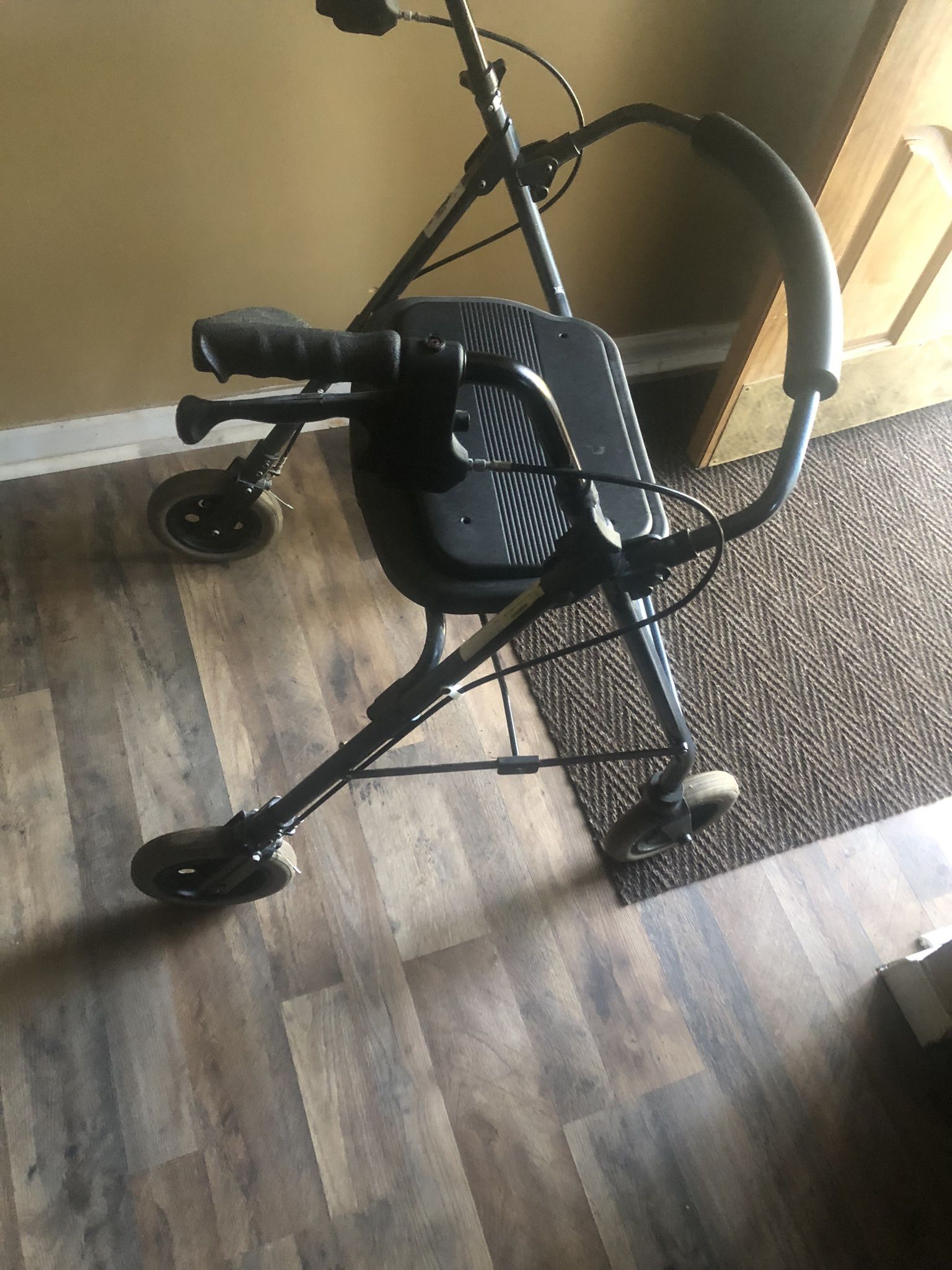 DMI Lightweight Folding Aluminum Rollator Walker