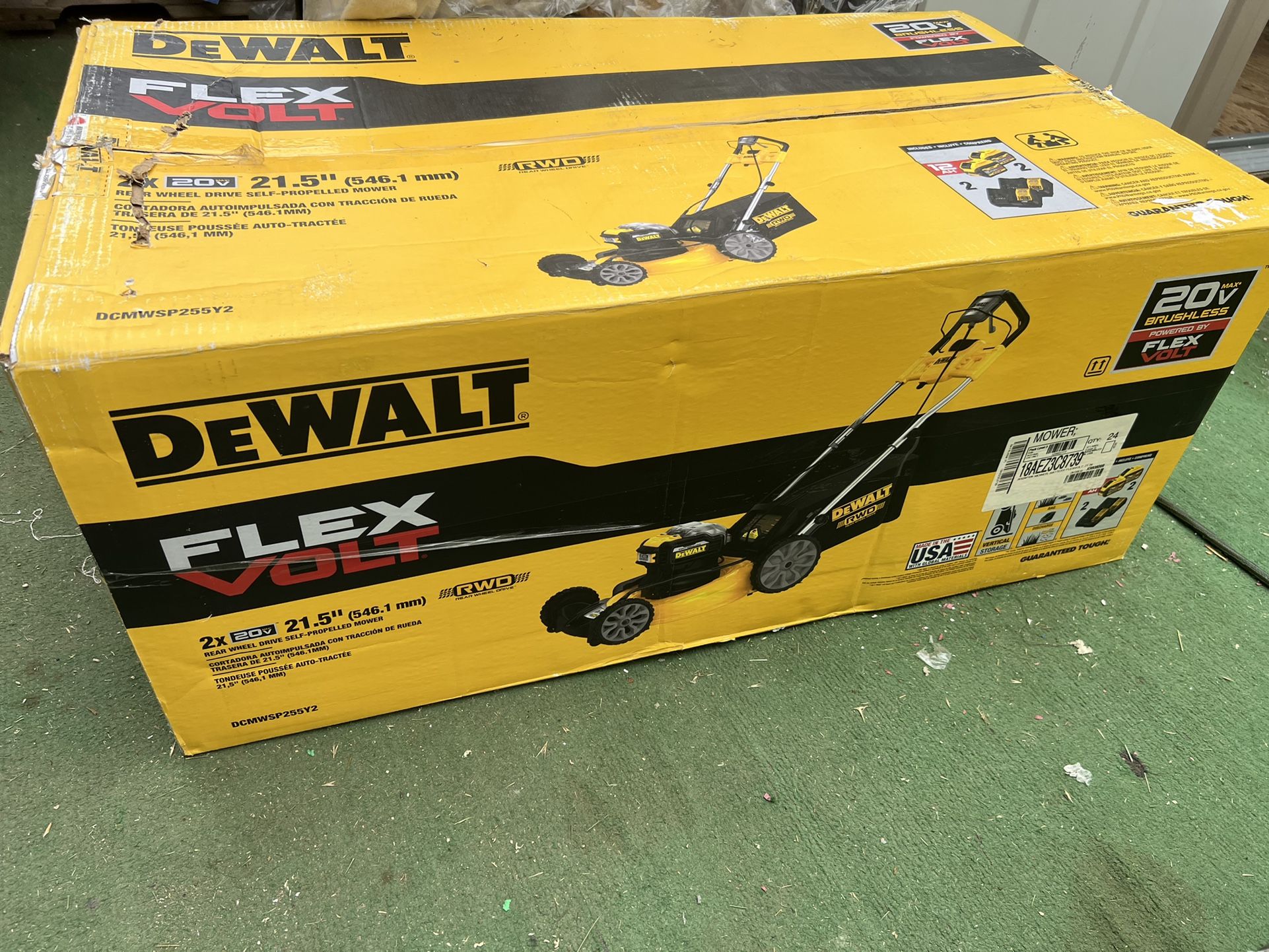 DEWALT 20V MAX 21 Battery Powered Self Propelled Lawn Mower