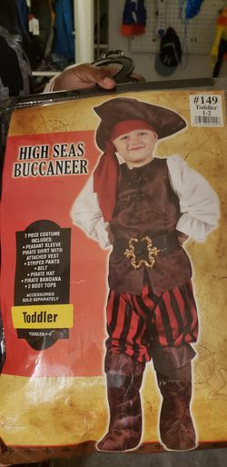 Halloween costume- high seas buccaneer (toddler 1-2)