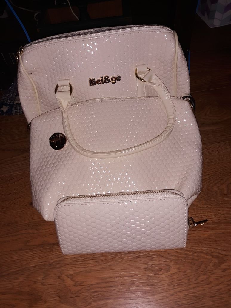 Brand new set of purse, mini bag, and wallet