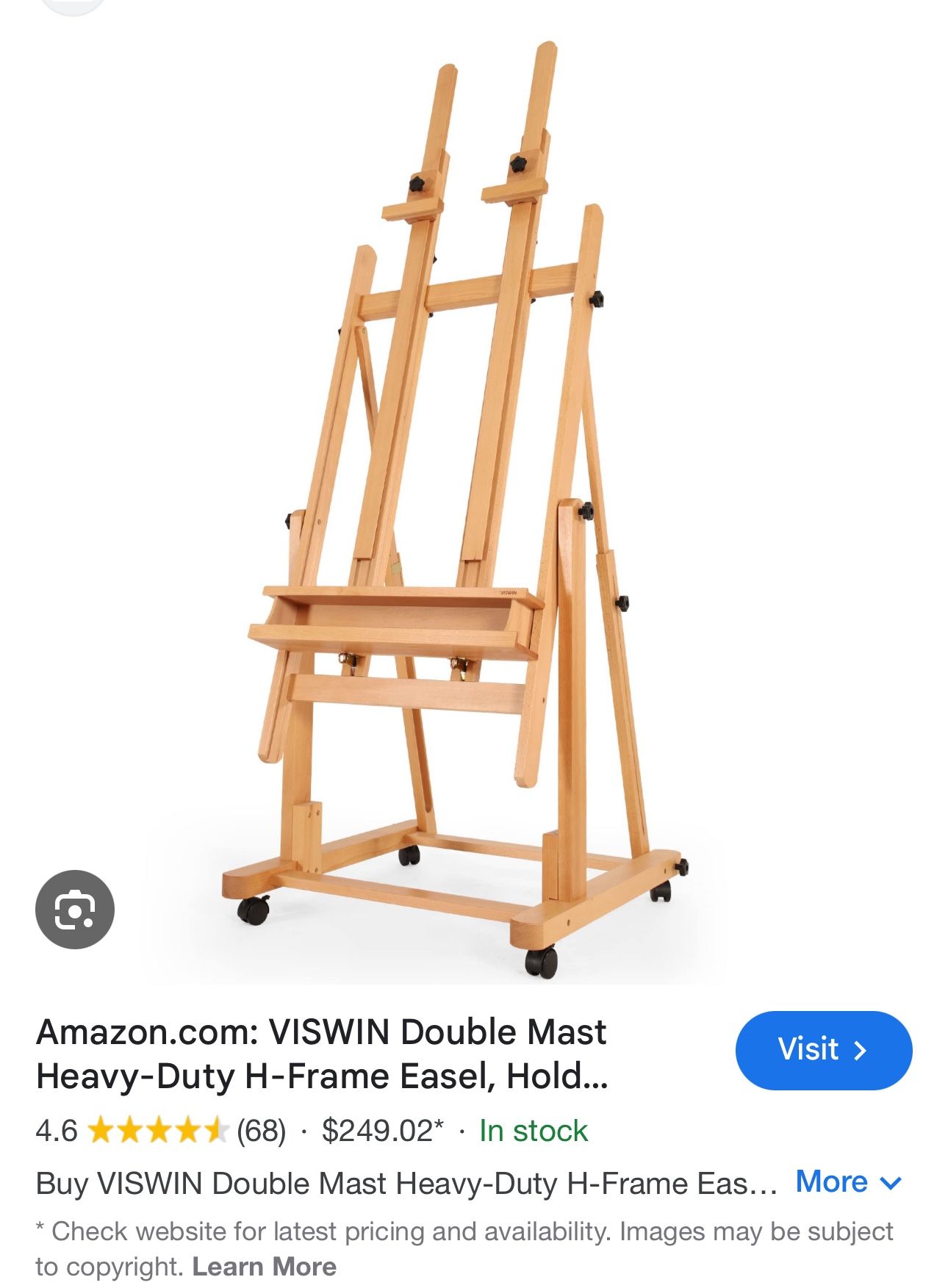 High End Easel (heavy duty) Adjustable Size