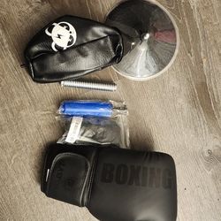 Boxing Gloves And Speed Bag 