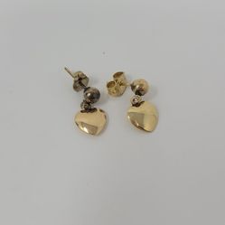 Gold Plated Heart Earrings