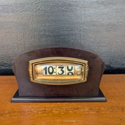 Vintage Pennwood Flip Clock Art Deco