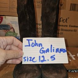 John Galliano Suede Boots for Girls