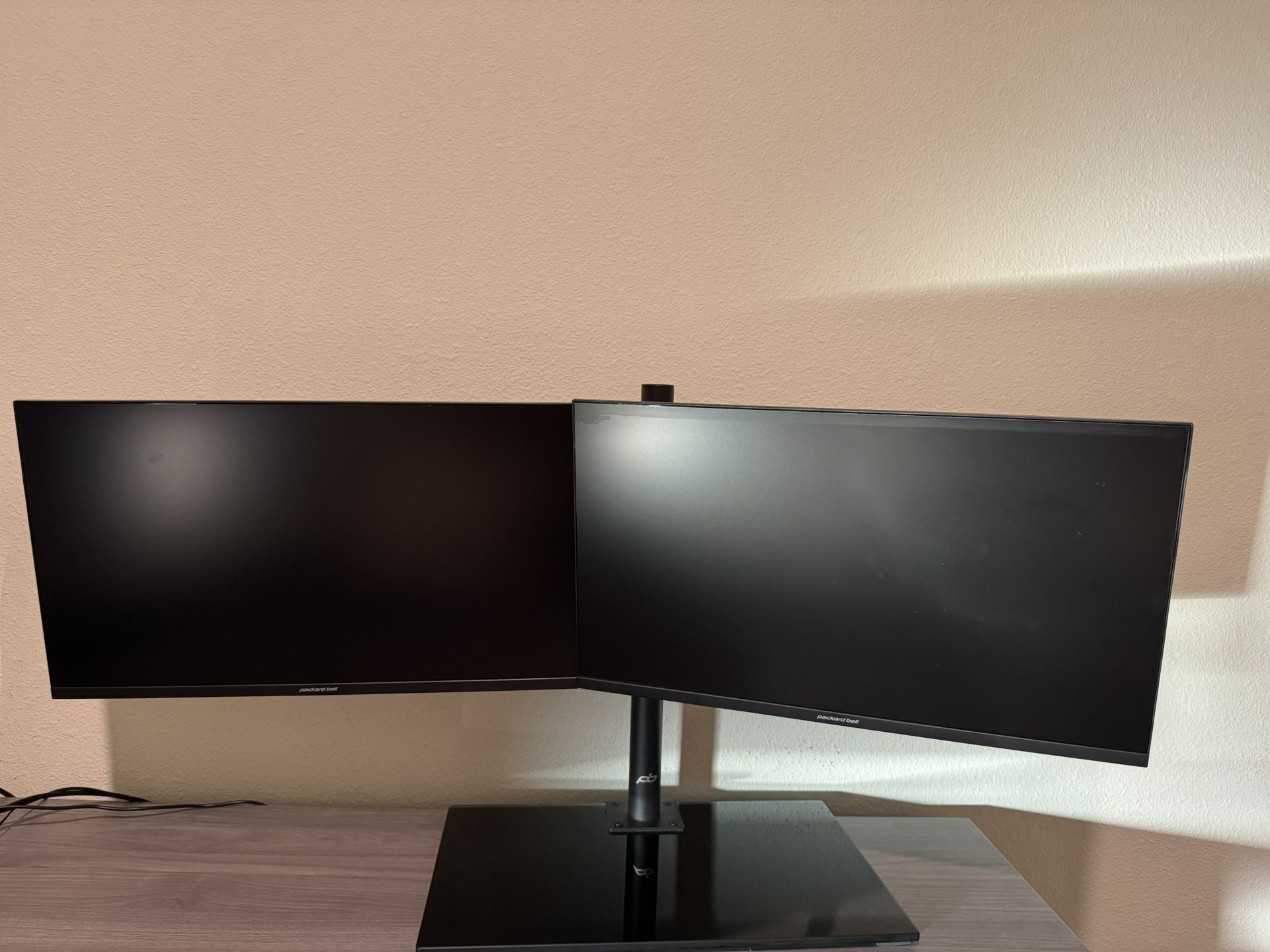 Dual Slim Monitor With Base