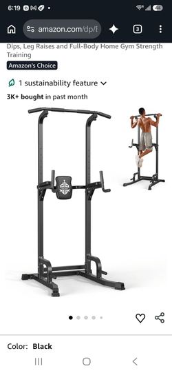 SPORTSROYALS Free Standing Pull Up Bar, Power Tower for Home Gym Training
Sturdy Free Standing Workout Station for Pull-Ups, Dips, Leg Raises and Full