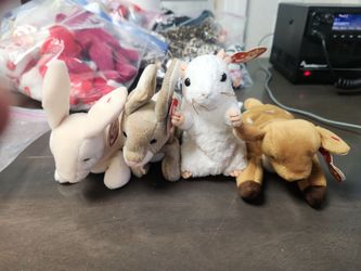 Original beanie babies,woodland creatures