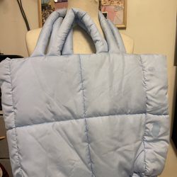 Large puffer tote bag