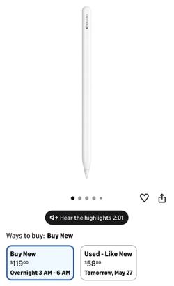 Apple iPencil 2nd generation