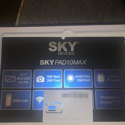 SKYPAD10MAX BRAND NEW CAN NOT BEAT THIS DEAL BRAND NEW IN THE BOX COME WITH A SIM CARD FREE PHONE SERVICE FOR 5+YEARS TAKING OFFERS