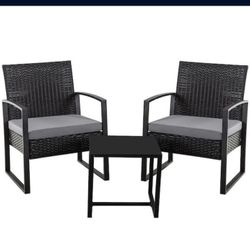 Three Piece Patio Set Patio Chairs Outdoor Furniture Outdoor Patio Furniture Set Brand New
