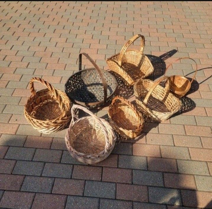 11 Woven Baskets In Exc. Cond