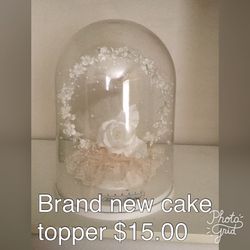 Brand new beaded wedding cake topper