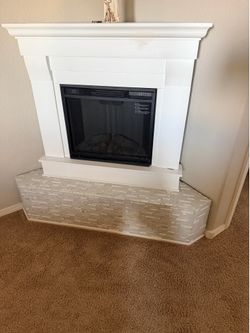 Corner Electric fireplace corner