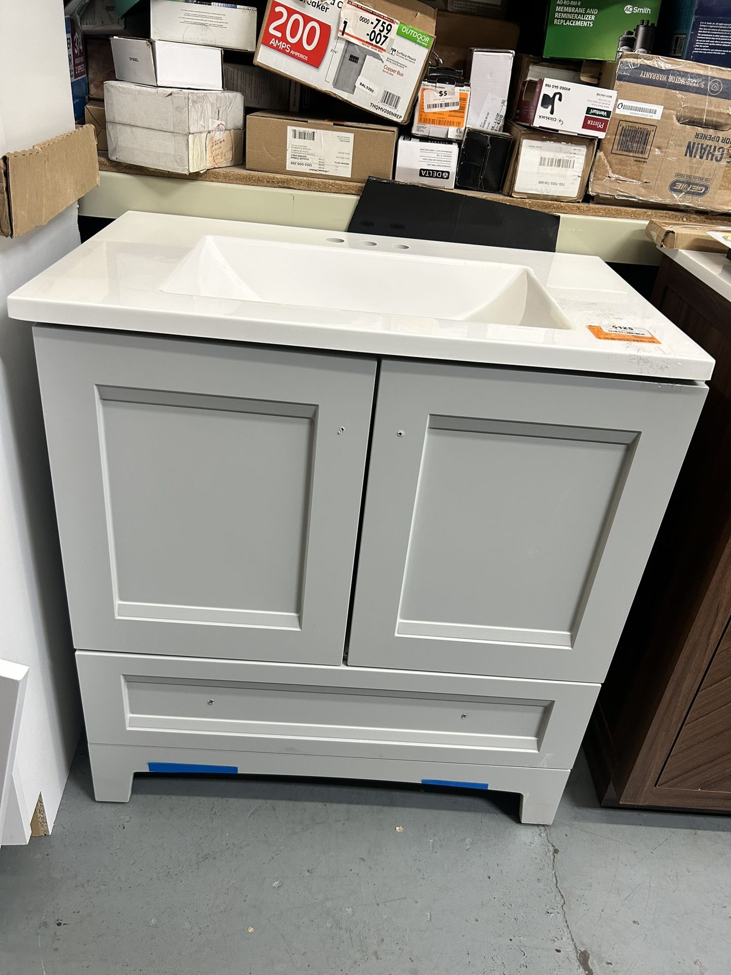 Delbridge 30” Pearl Gray Vanity