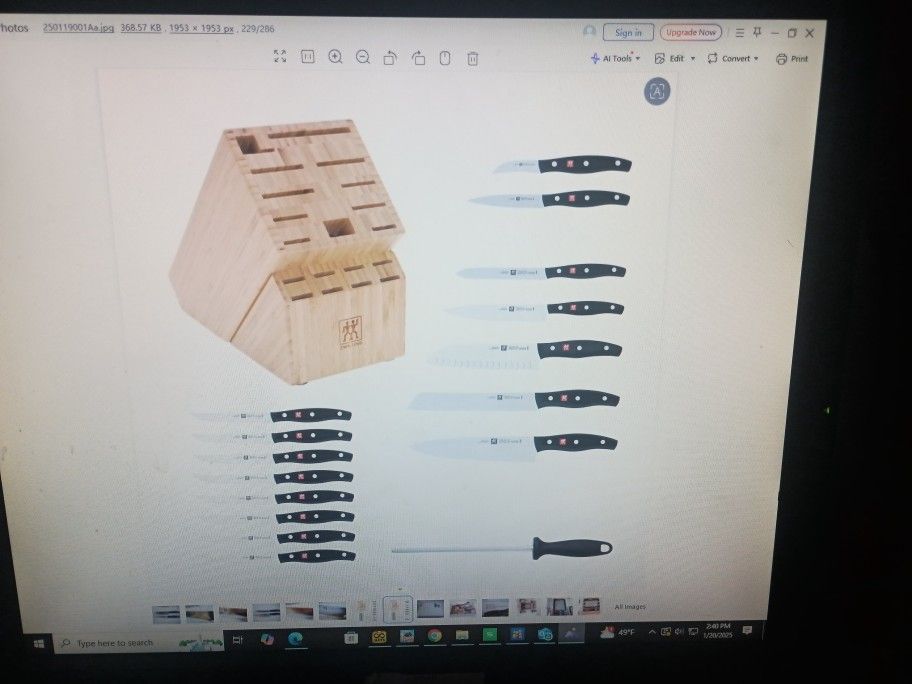Zwilling Twin Signature 17 Pc Set Block Germany