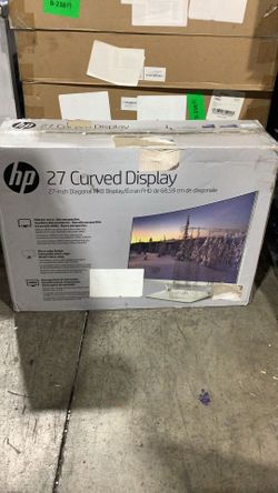 HP 27 Inch Full HD Curved Monitor 300 Nits, AMD FreeSync, VESA Mount, Adjustable Tilt
