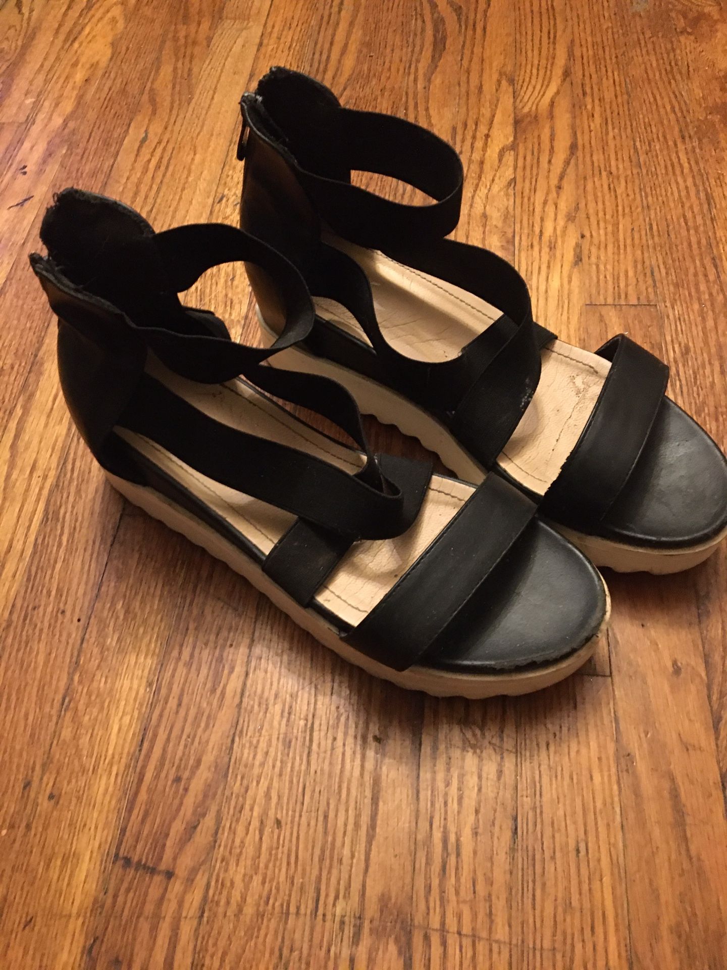 Black Platform Sandals