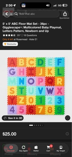 ABC floor mats