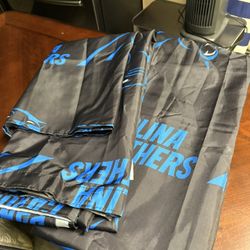 Panthers Shower Curtain (2)  & Rod 
