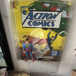 Superman figure with collectible case