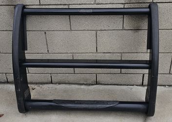 Go Rhino LR Series Push Bumper 4-Light Mask Black for 2015 to 2020