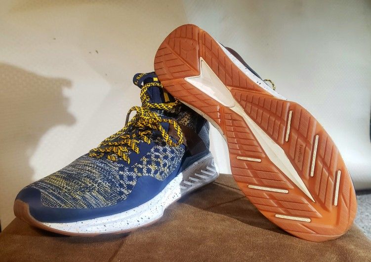 Puma Ignite EvoKnit BHM Men's Blue Lace-up Cross Trainers VG(CH) 8