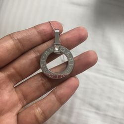 BVLG Necklace with white gold chain