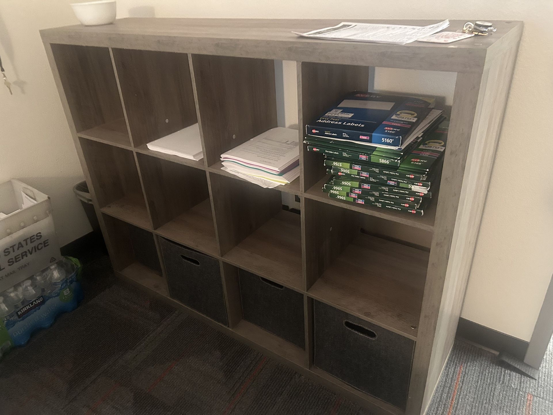 12 Cube Shelf W 8 Storage Cubes