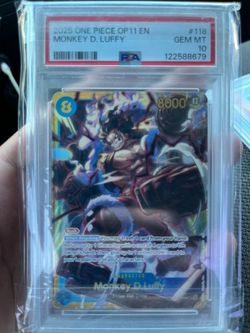 PSA 10 Monkey D. Luffy One Piece OP11 #118
