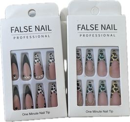 Leopard Prints Press On Nails Sexy Y2K