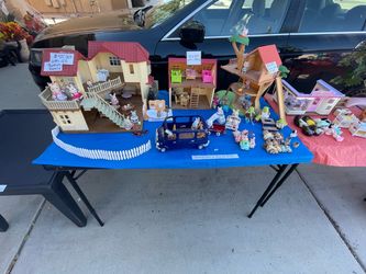 Garage sale | Calico Critters + houses | Nerf | desks | Barbie