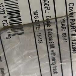 Dodge Dakota 6.5ft Utility Track Cover Black 