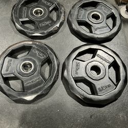 Easy grip weights Olympic 4x25 $90 for all
