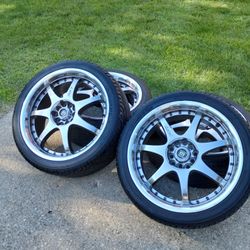 RIMS WHEELS 225/40/18 BOLT PATTERN 5X114- 5X100 
