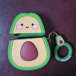 Silicone Protective Case For Apple AirPods Avocado