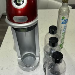 SodaStream Soda Maker + Bottles + Cylinders