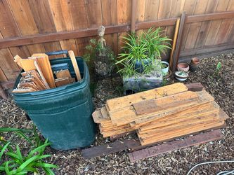 Stack of pre treated Wood Planks Lumber