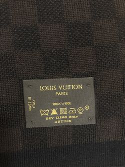 Louis Vuitton Damier Petit Damier Scarf, Grey