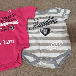 Raiders Baby onesies